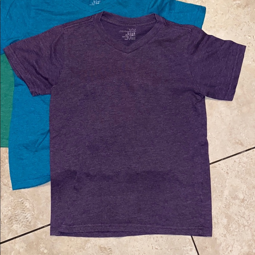 Lot of 3 boys V-neck shirts